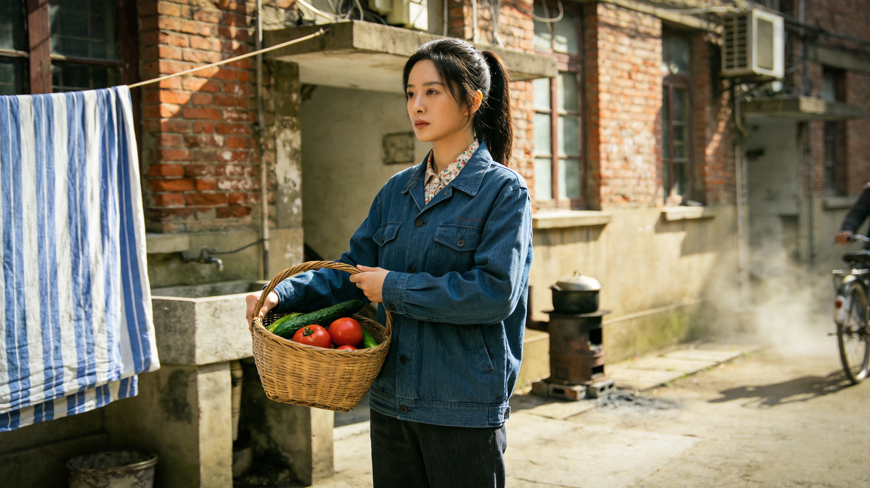 年代家庭短剧《九零年代小媳妇》主视觉海报